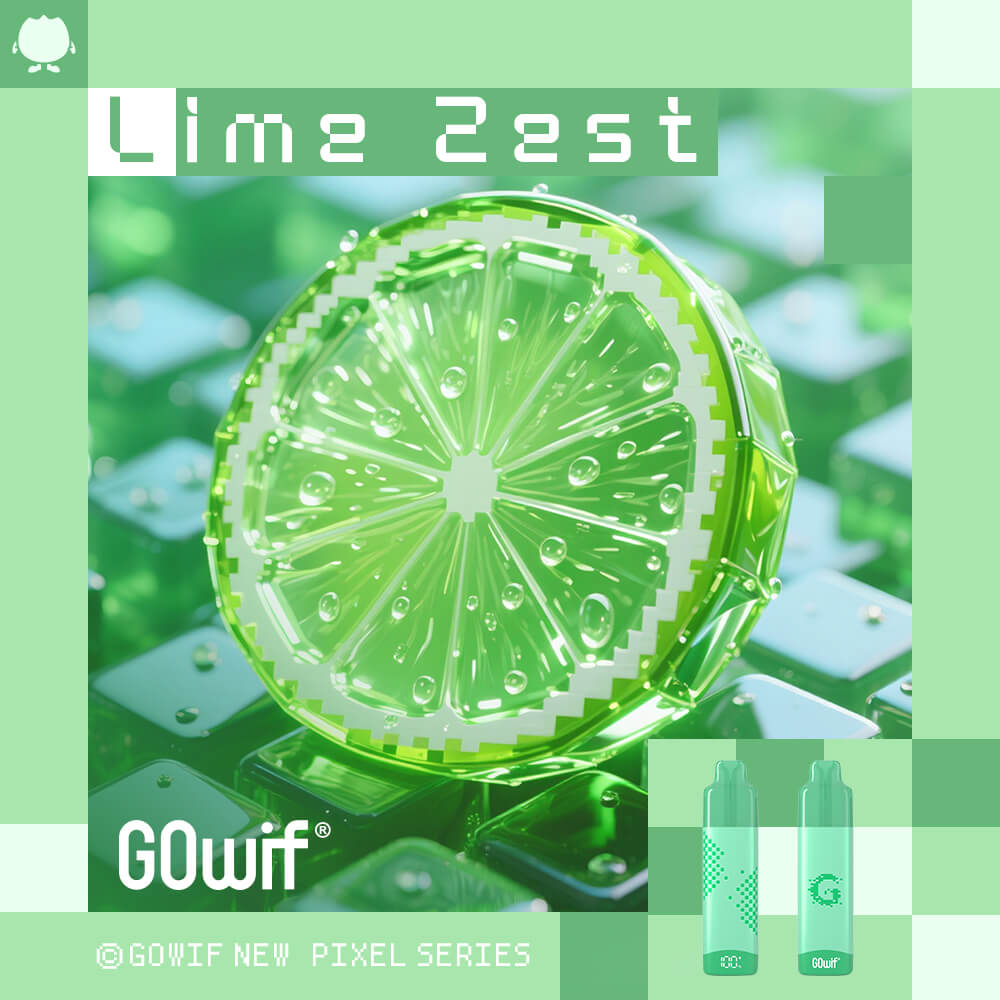 正品高维GOwif Chill极凉系列18000口双陶瓷芯涡轮大功率透明油仓电量油量显示长续航一次性电子烟-多口味可选 青柠