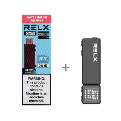正品悦刻积木乐高套装/烟弹-多口味可选 RELX Creator Black(大容量22000口） 套装(目前发一代正品杆) 西瓜茉莉