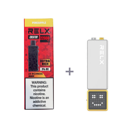 正品悦刻积木乐高RELX Creator 22000口烟弹/套装-多口味可选 (一代/二代杆弹通用） 套装1(配正品一代杆) 菠萝