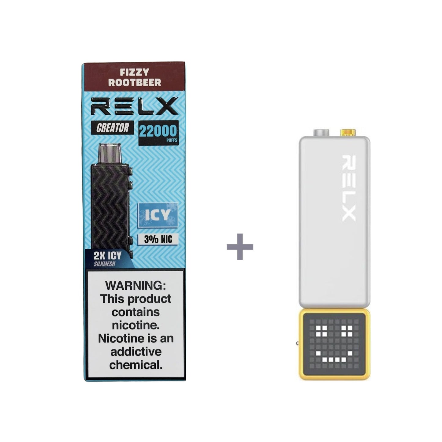 正品悦刻积木乐高RELX Creator 22000口烟弹/套装-多口味可选 (一代/二代杆弹通用） 套装1(配正品一代杆) 沙士可乐(根啤)