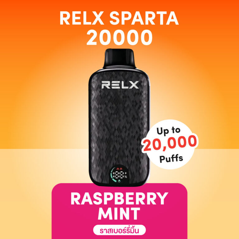 正品悦刻斯巴达 RELX Sparta大容量 20000口一次性电子烟-/智能液晶显示屏 覆盆子薄荷