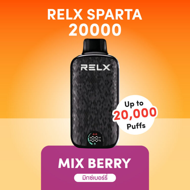 正品悦刻斯巴达 RELX Sparta大容量 20000口一次性电子烟-/智能液晶显示屏 混合莓果