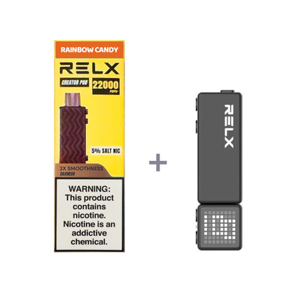 正品悦刻积木乐高套装/烟弹-多口味可选 RELX Creator Black(大容量22000口） 套装(目前发一代正品杆) 彩虹糖