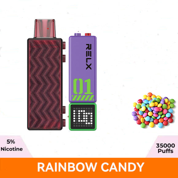 正品悦刻RELX Creator 第三代积木超级容量35000口烟弹磁吸积木乐高套装/烟弹-多口味可选 三代杆套装(紫绿色) 彩虹糖