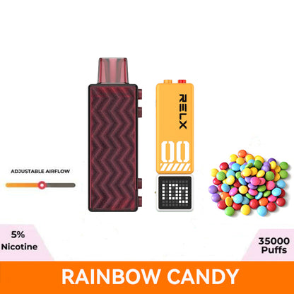 正品悦刻RELX Creator 第三代积木超级容量35000口烟弹磁吸积木乐高套装/烟弹-多口味可选 三代杆套装(黄白色) 彩虹糖