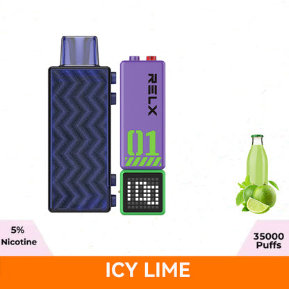 正品悦刻RELX Creator 第三代积木超级容量35000口烟弹磁吸积木乐高套装/烟弹-多口味可选 三代杆套装(紫绿色) 青柠冰