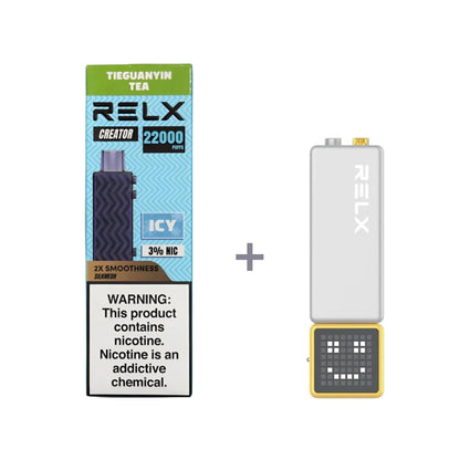正品悦刻积木乐高RELX Creator 22000口烟弹/套装-多口味可选 (一代/二代杆弹通用） 套装1(配正品一代杆) 铁观音茶