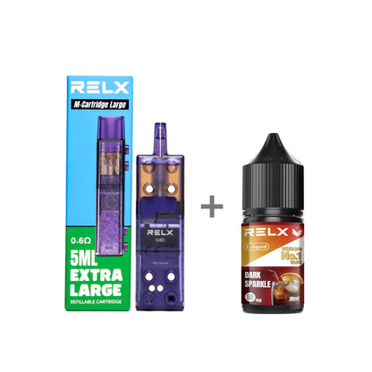 正品悦刻三代积木空弹烟油套餐(5ml容积RELX空弹+30ml正品RELX E-liquid) 套装(空弹+烟油) 可乐_5%Nic
