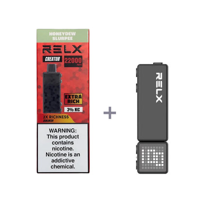 正品悦刻积木乐高RELX Creator 22000口烟弹/套装-多口味可选 (一代/二/三代杆弹通用） 套装2(配正品二代杆) 哈密瓜冰沙