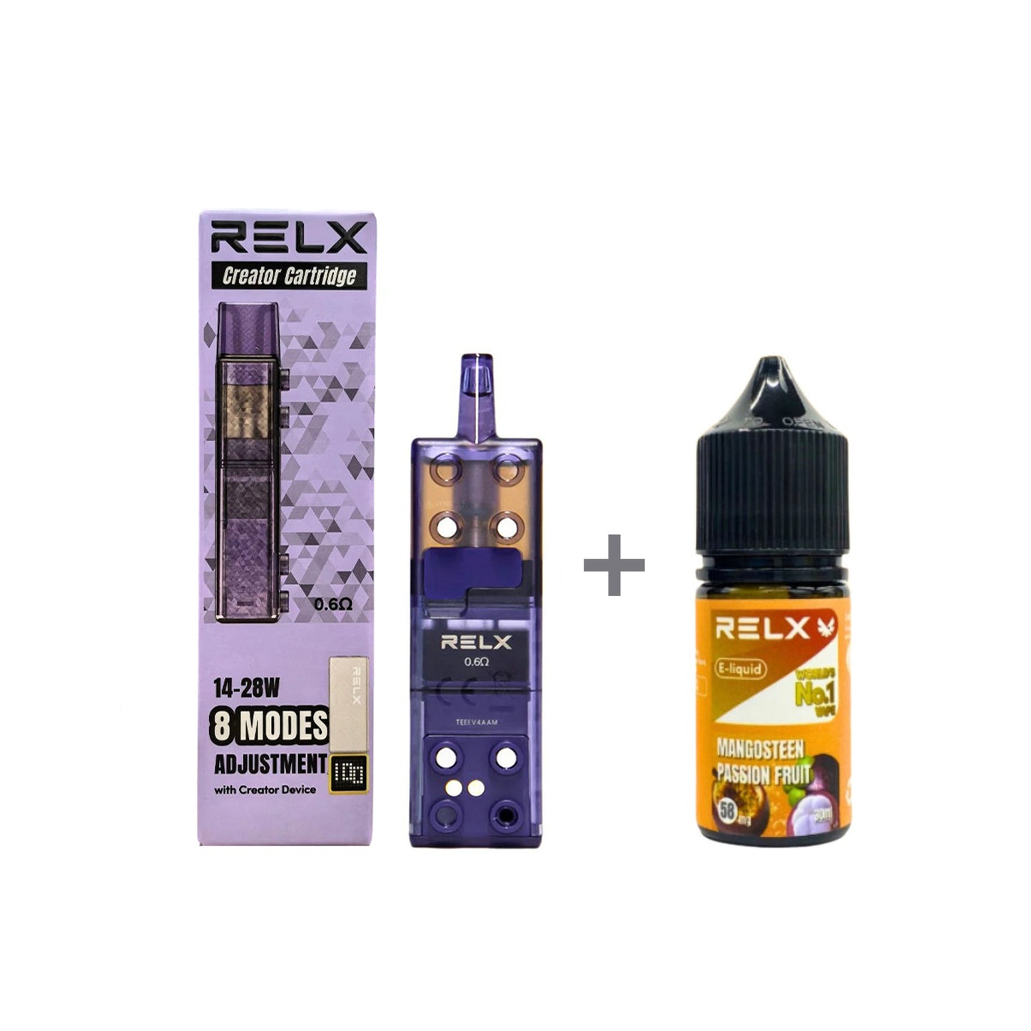 正品悦刻三代积木空弹烟油套餐(5ml容积RELX空弹+30ml正品RELX E-liquid) 套装(空弹+烟油) 山竹百香果_5%Nic