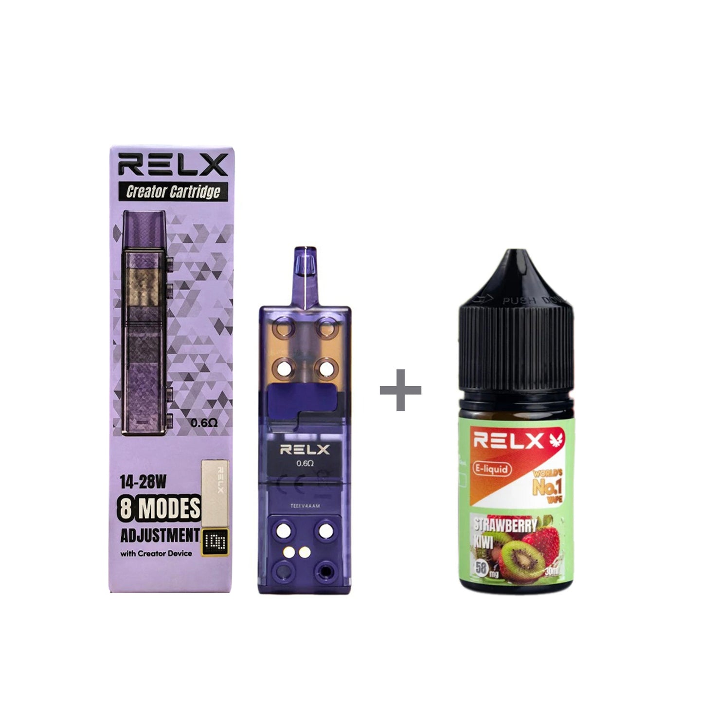 正品悦刻三代积木空弹烟油套餐(5ml容积RELX空弹+30ml正品RELX E-liquid) 套装(空弹+烟油) 草莓奇异果_5%Nic