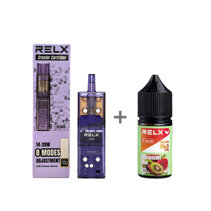 正品悦刻三代积木空弹烟油套餐(5ml容积RELX空弹+30ml正品RELX E-liquid) 套装(空弹+烟油) 草莓奇异果_5%Nic