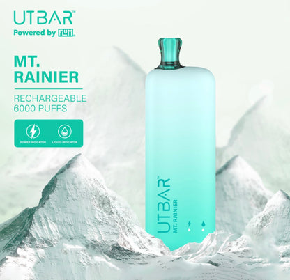 正品FLUM UTBAR 6000口绚丽质感外观设计电量油量指示一次性电子烟-多口味可选 霍尼尔山