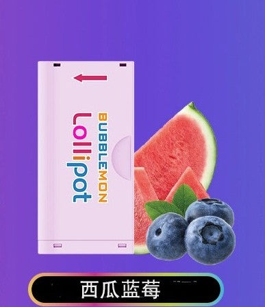 正品韩版巴布梦二代BUBBLE MON GRAFFITI-II 泡泡兽满天星炫彩壁纸LED灯效30000口可拆卸式电子烟套装/烟弹-多口味可选 不需要设备(仅烟弹) 西瓜蓝莓