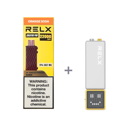 正品悦刻积木乐高RELX Creator 22000口烟弹/套装-多口味可选 (一代/二代杆弹通用） 套装1(配正品一代杆) 橘子汽水