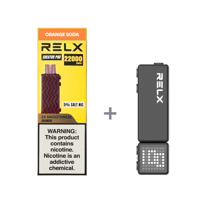正品悦刻积木乐高套装/烟弹-多口味可选 RELX Creator Black(大容量22000口） 套装(目前发一代正品杆) 橘子汽水