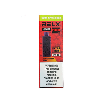 正品悦刻积木乐高套装/烟弹-多口味可选 RELX Creator Black(大容量22000口） 仅烟弹 苹果汽水