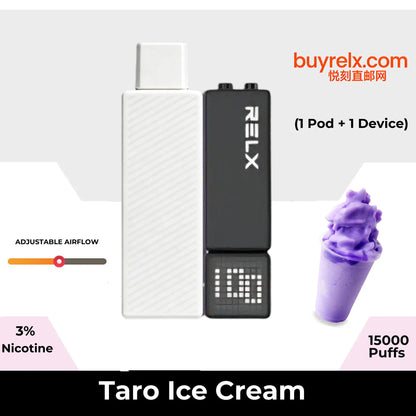 正品悦刻RELX Creator Starter Kit 15K悦刻乐高积木15000口(酷黑杆弹/黑杆白弹)可选磁吸式换弹电子烟套装-多口味可选 香芋冰淇淋