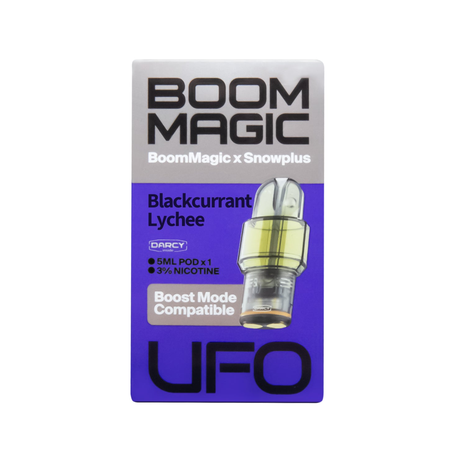 正品雪加Snowplus与Boom Magic联名款UFO超大容量5ML通配烟弹单颗装-适配悦刻4/5/6/7代烟杆-两颗起售