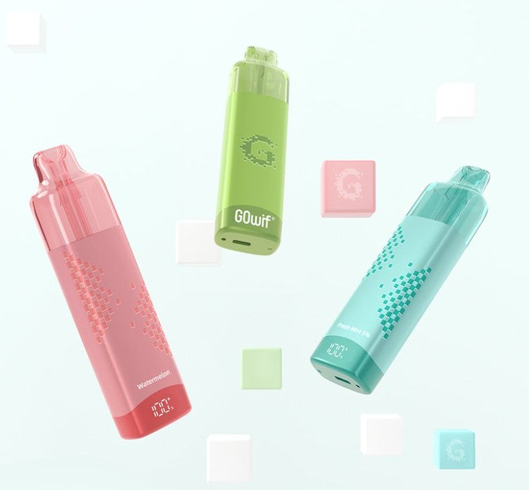 正品高维GOwif Chill极凉系列18000口双陶瓷芯涡轮大功率透明油仓电量油量显示长续航一次性电子烟-多口味可选