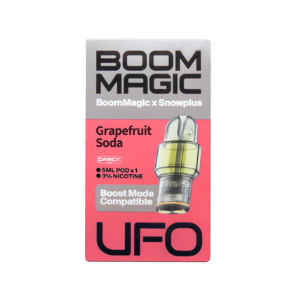 正品雪加Snowplus与Boom Magic联名款UFO超大容量5ML通配烟弹单颗装-适配悦刻4/5/6/7代烟杆-两颗起售