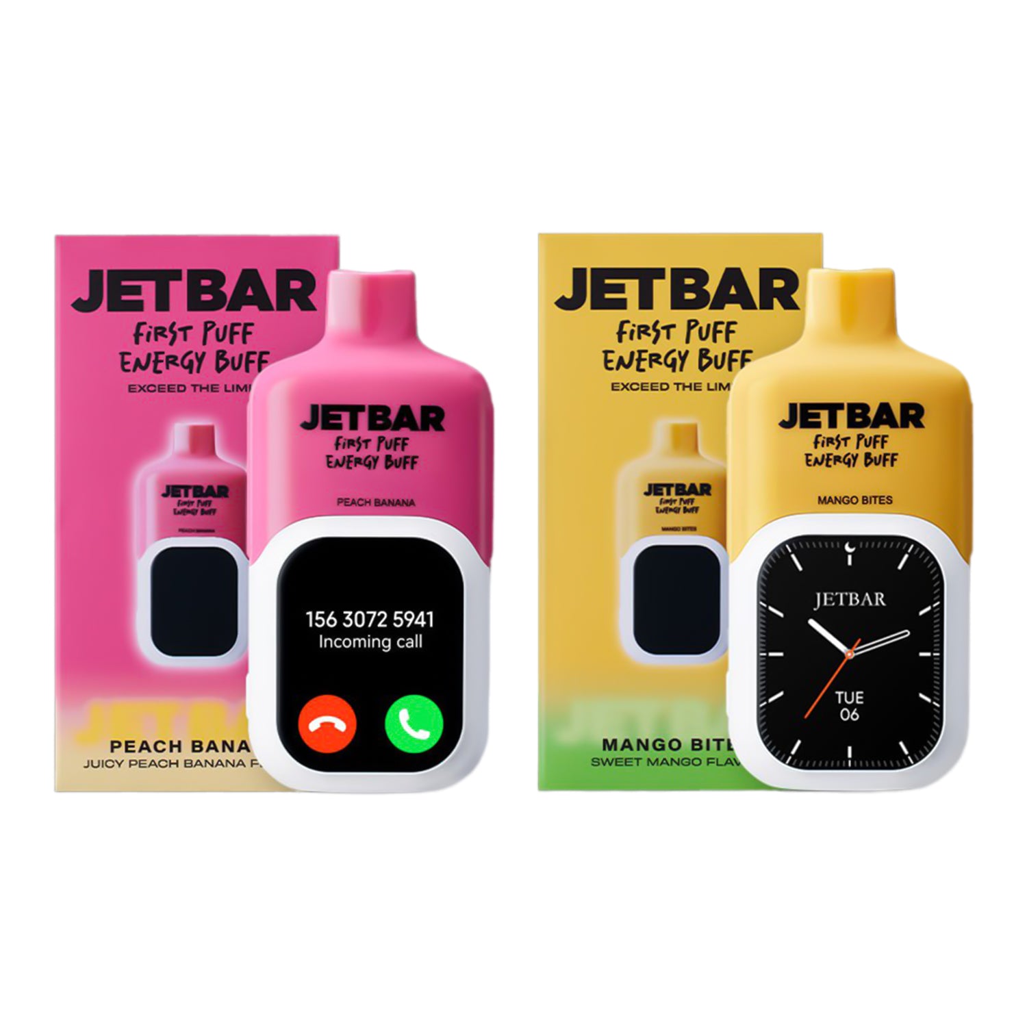 正品韩版JETBAR小天才触控屏电子烟蓝牙APP连接/时钟/日历/计算器/闹钟/短信/音乐播放功能时尚可换弹电子烟-多口味可选