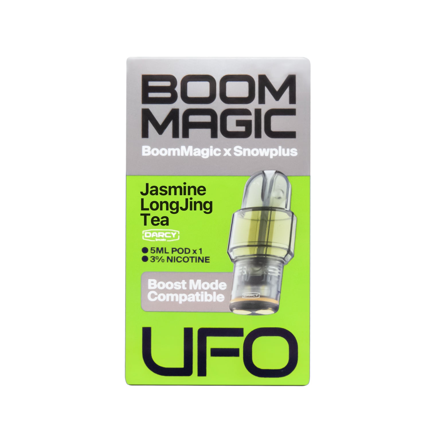 正品雪加Snowplus与Boom Magic联名款UFO超大容量5ML通配烟弹单颗装-适配悦刻4/5/6/7代烟杆-两颗起售