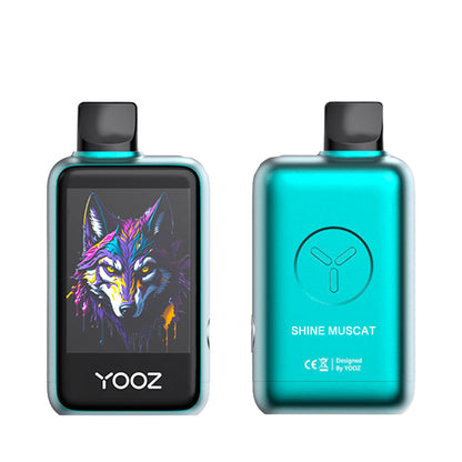 正品柚子 YOOZ LINKX 25000口超大触控屏蓝牙电话/游戏经典智能一次性电子烟-多口味可选 青提