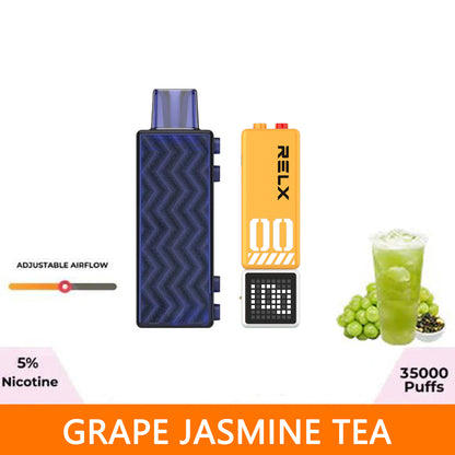 正品悦刻RELX Creator 第三代积木超级容量35000口烟弹磁吸积木乐高套装/烟弹-多口味可选 三代杆套装(黄白色) 青提茉莉(葡萄铁观音)