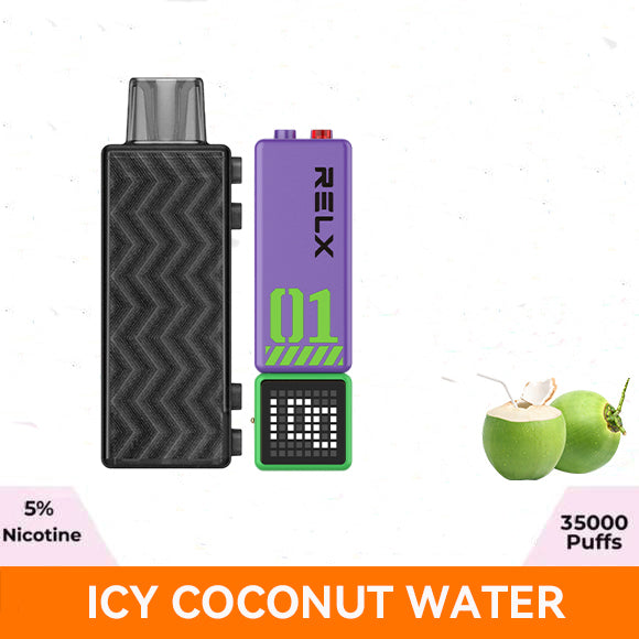 正品悦刻RELX Creator 第三代积木超级容量35000口烟弹磁吸积木乐高套装/烟弹-多口味可选 三代杆套装(紫绿色) 椰子水