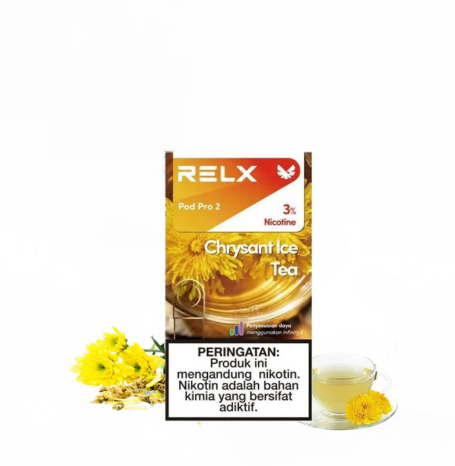 正品悦刻RELX外贸弹菊花冰茶(Chrysant Ice Tea)口味-单颗装-(陶瓷芯版本)-三颗起售