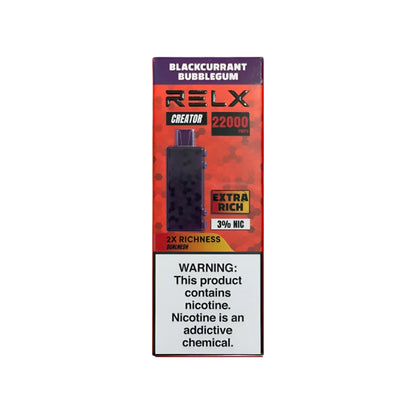 正品悦刻积木乐高RELX Creator 22000口烟弹/套装-多口味可选 (一代/二/三代杆弹通用） 仅烟弹 黑加仑泡泡糖