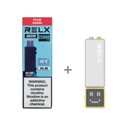 正品悦刻积木乐高RELX Creator 22000口烟弹/套装-多口味可选 (一代/二代杆弹通用） 套装1(配正品一代杆) 李子番石榴