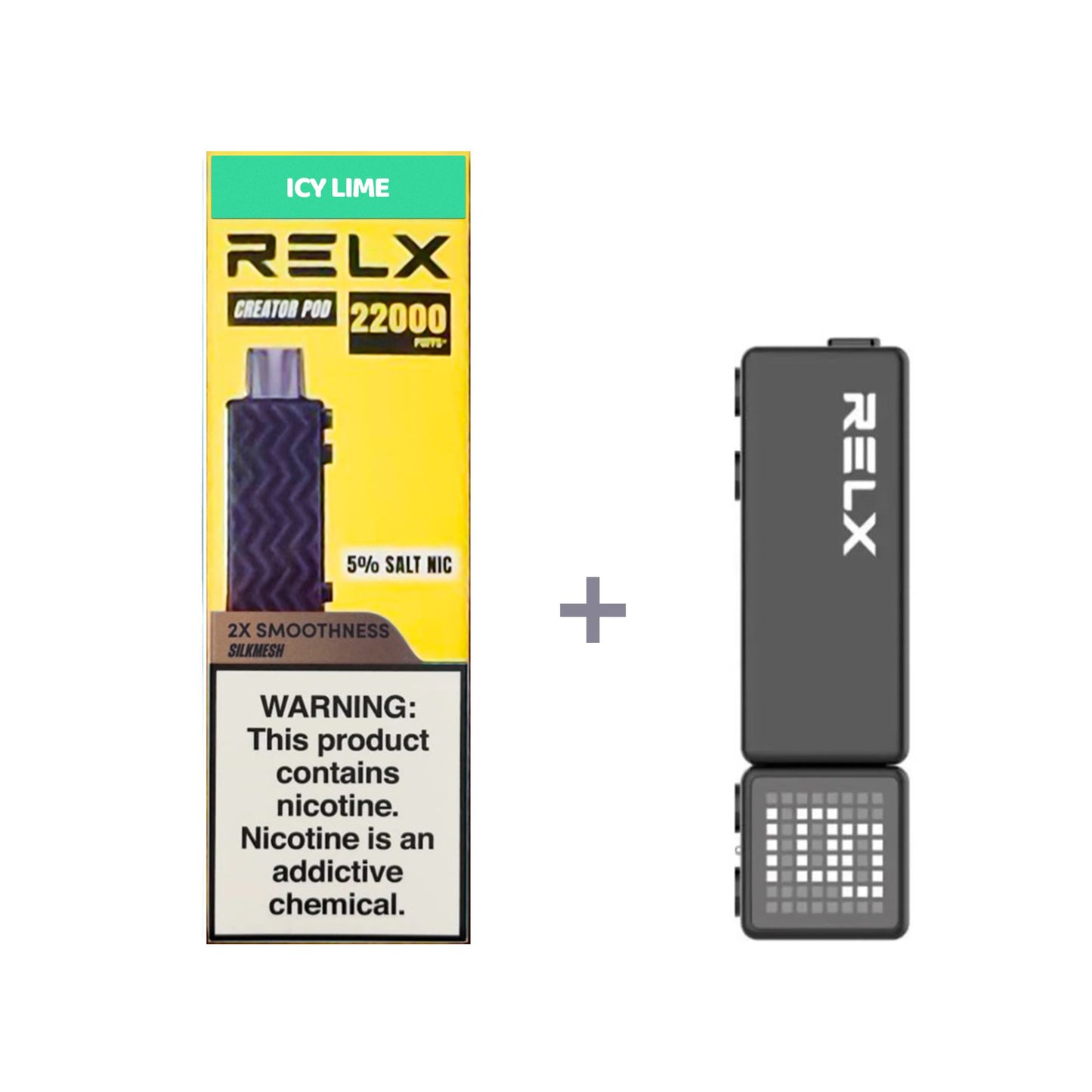 正品悦刻积木乐高套装/烟弹-多口味可选 RELX Creator Black(大容量22000口） 套装(目前发一代正品杆) 青柠