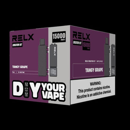 正品悦刻RELX Creator Starter Kit 15K悦刻乐高积木15000口(酷黑杆弹/黑杆白弹)可选磁吸式换弹电子烟套装-多口味可选