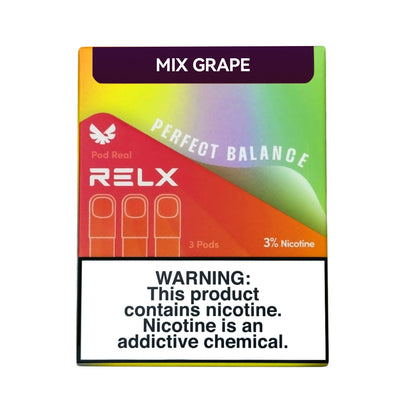 正品悦刻Relx Pod Real Perfect Balance马来版完美平衡系列-三颗装，多口味可选 超级葡萄