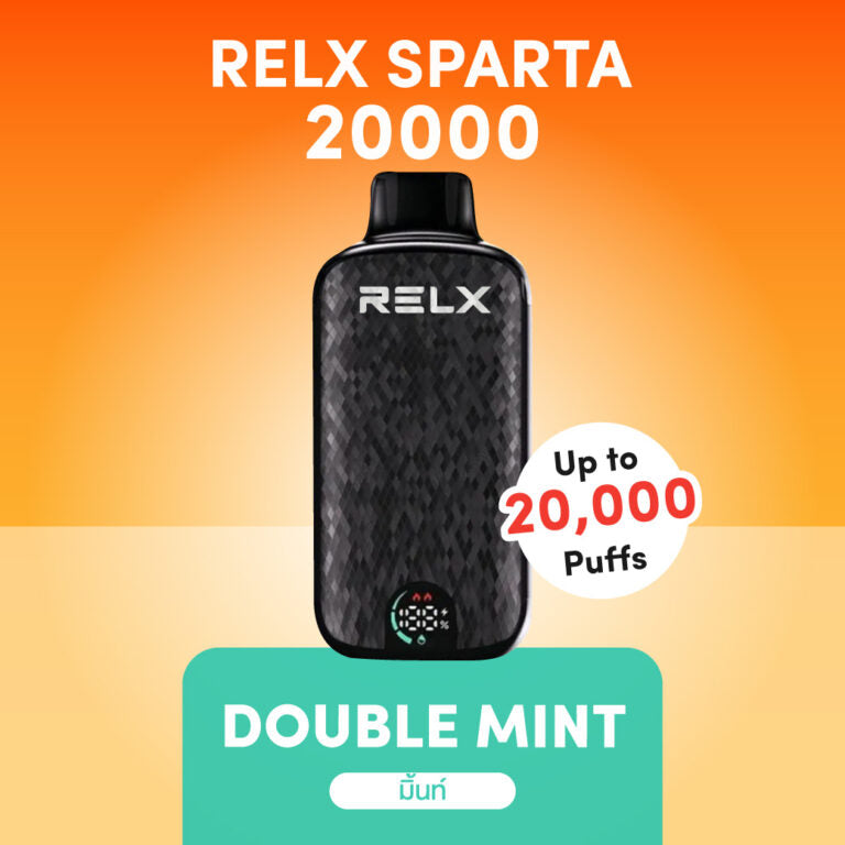 正品悦刻斯巴达 RELX Sparta大容量 20000口一次性电子烟-/智能液晶显示屏 双薄荷