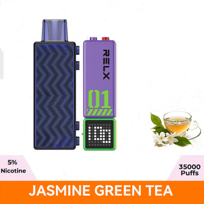 正品悦刻RELX Creator 第三代积木超级容量35000口烟弹磁吸积木乐高套装/烟弹-多口味可选 三代杆套装(紫绿色) 茉莉绿茶