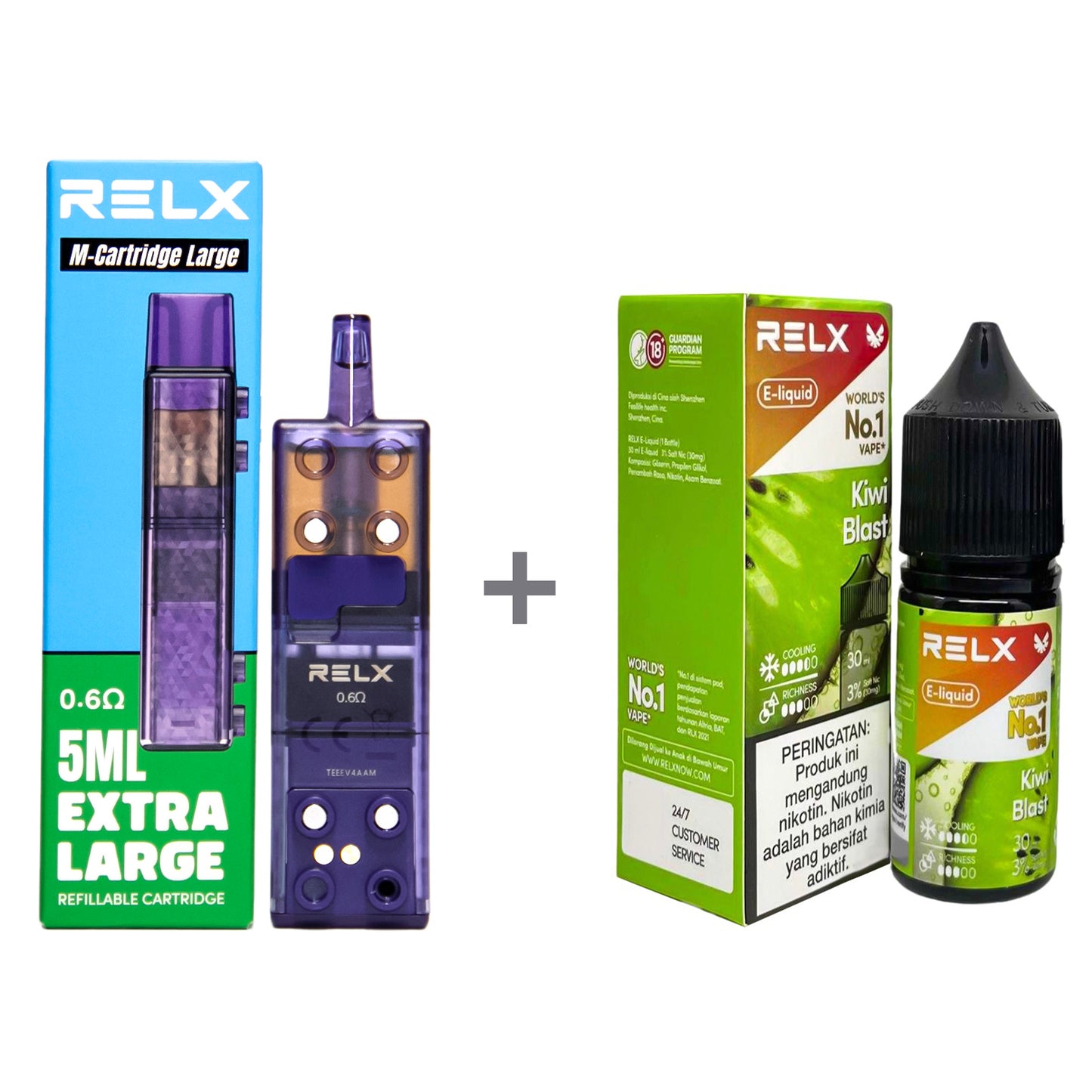 正品悦刻三代积木空弹烟油套餐(5ml容积RELX空弹+30ml正品RELX E-liquid) 套装(空弹+烟油) 奇异果_3%Nic