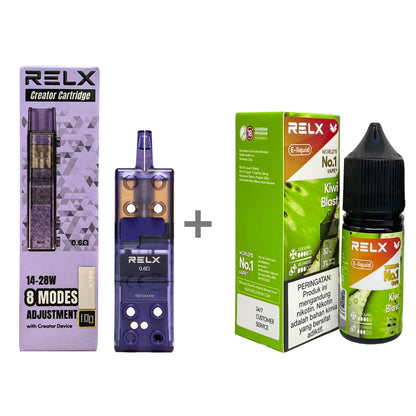 正品悦刻三代积木空弹烟油套餐(5ml容积RELX空弹+30ml正品RELX E-liquid) 套装(空弹+烟油) 奇异果_3%Nic