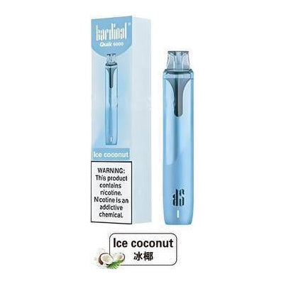 全新升级版 KS Quik 6000口小彩条冰爽一次性电子烟-多口味可选 冰椰