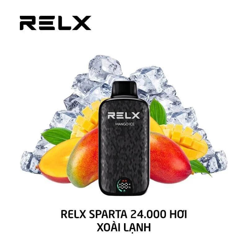 正品悦刻大黑盒斯巴达 RELX Sparta 24000口一次性电子烟-大容量混合果味/智能液晶显示屏 极凉芒果