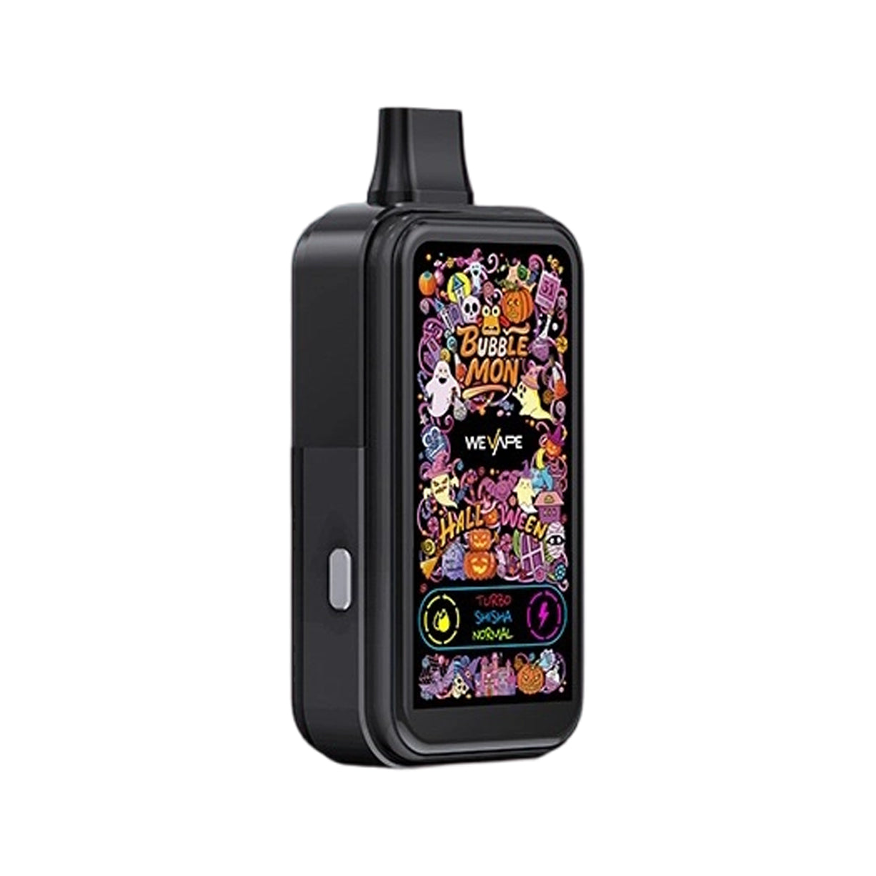 正品韩版巴布梦三代BUBBLE MON GRAFFITI-C 泡泡兽满天星炫彩涂鸦壁纸LED灯效30000口可拆卸式电子烟套装/烟弹-多口味可选 黑色