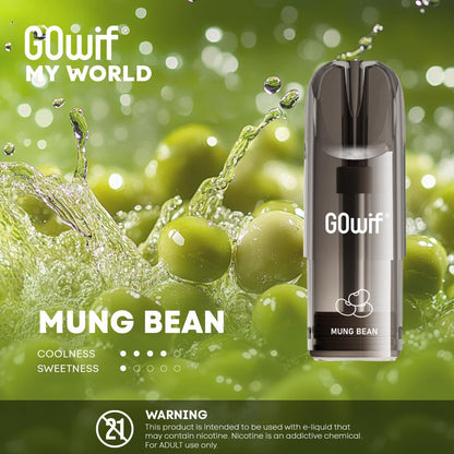 正品冰熊Zgar X GOwif扩容款烟弹超大容量3.5ml单颗装--多口味可选,三颗起售 绿豆