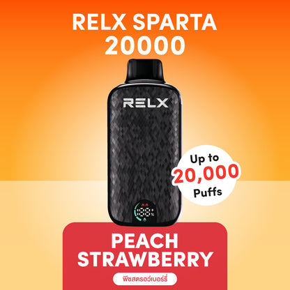 正品悦刻斯巴达 RELX Sparta大容量 20000口一次性电子烟-/智能液晶显示屏 桃子草莓