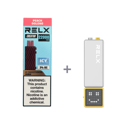 正品悦刻积木乐高RELX Creator 22000口烟弹/套装-多口味可选 (一代/二代杆弹通用） 套装1(配正品一代杆) 白桃乌龙