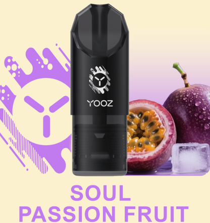 柚子YOOZ SOUL POD灵魂烟弹系列3.5ML大容量多口味可选柚子陶瓷芯通配烟弹-三颗起售 灵魂百香果