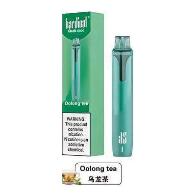 全新升级版 KS Quik 6000口小彩条冰爽一次性电子烟-多口味可选 乌龙茶