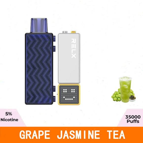 正品悦刻RELX Creator 第三代积木超级容量35000口烟弹磁吸积木乐高套装/烟弹-多口味可选 一代杆套装 青提茉莉(葡萄铁观音)