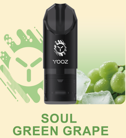 柚子YOOZ SOUL POD灵魂烟弹系列3.5ML大容量多口味可选柚子陶瓷芯通配烟弹-三颗起售 灵魂青提
